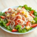 Frisse salade met surimi
