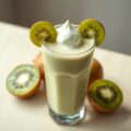 Frisse smoothie van kiwi