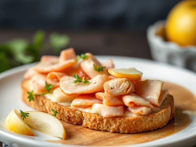 Frisse vleessalade voor op toast, of op de boterham