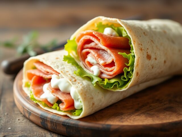 Frisse wrap — AI-gegenereerde illustratie