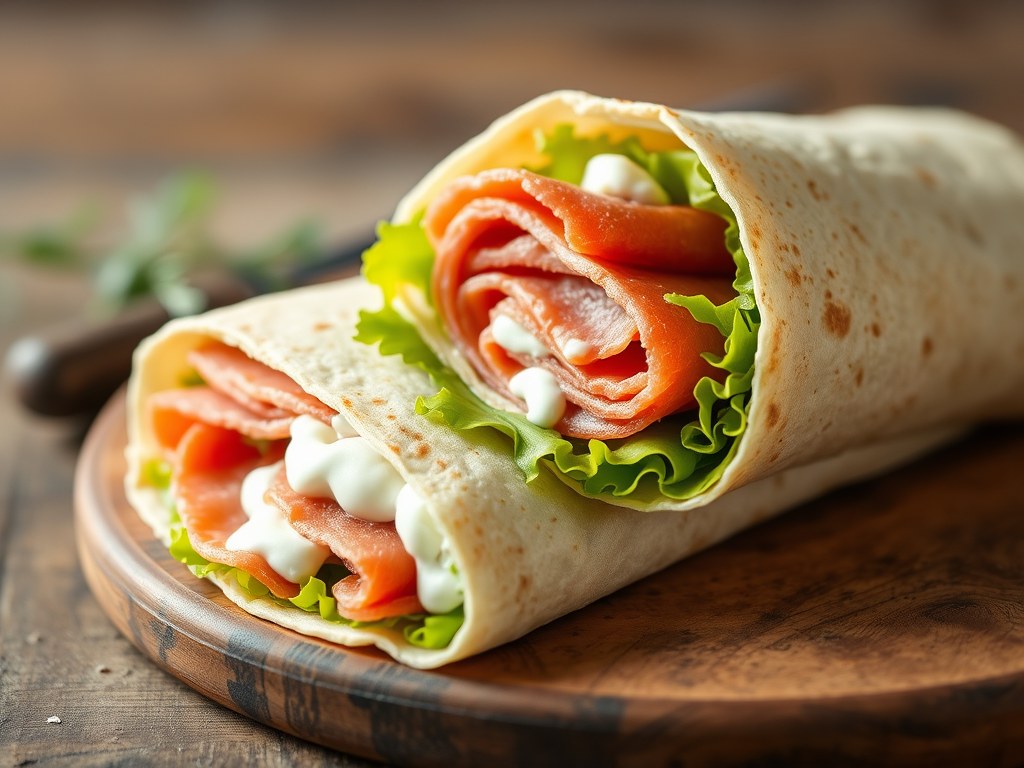Frisse wrap, AI-gegenereerde illustratie