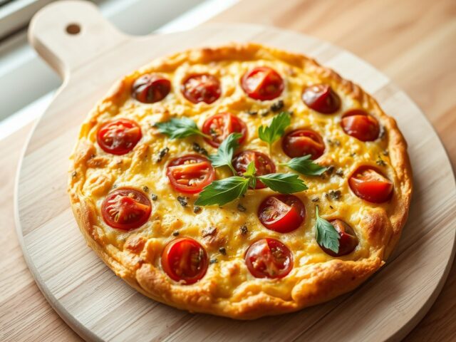 Frittata met minitomaatjes