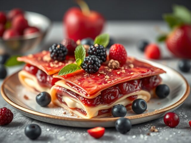 Fruitflapjes — AI-gegenereerde illustratie