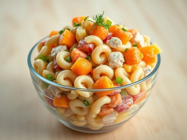 Fruitige macaroni salade