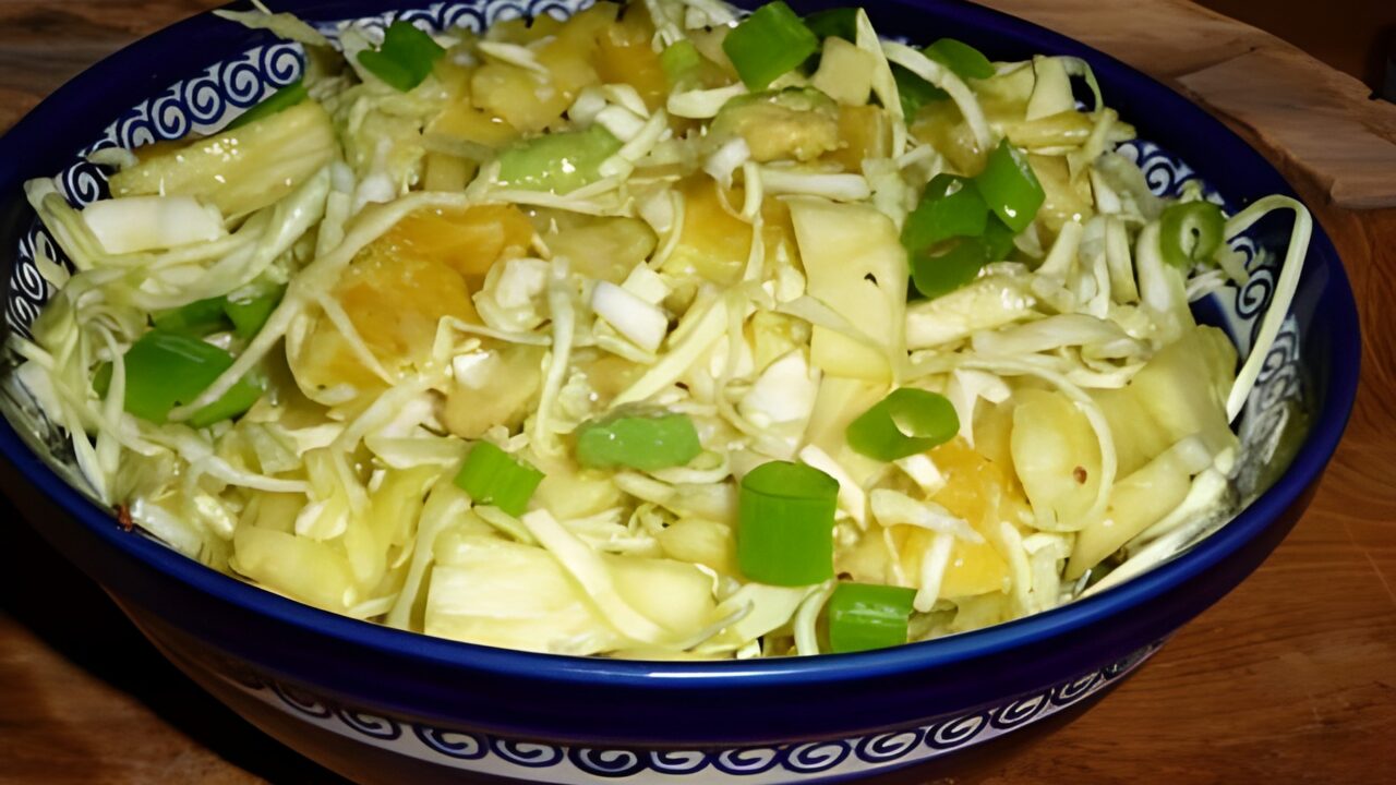 Fruitige spitskoolsalade