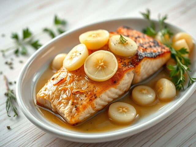 Fruitige zalmfilet