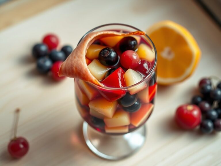 Fruitsalade in een glaasje