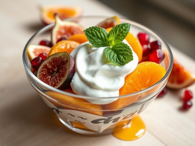 Fruitsalade met anijsroom