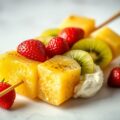 Fruitspies met tokkelroom en amaretto likeur