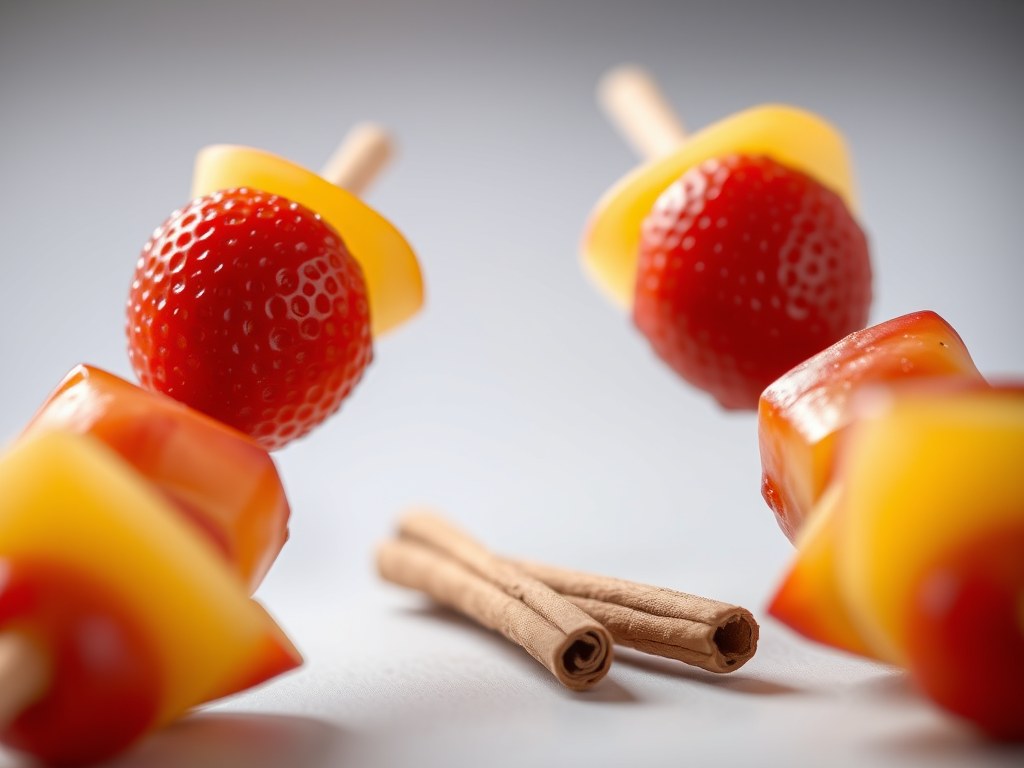 Fruitspiesjes, AI-gegenereerde illustratie