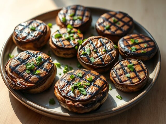 Funghi alla Griglia (gegrilde champinons)