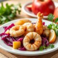 Gamba’s met appel en kool