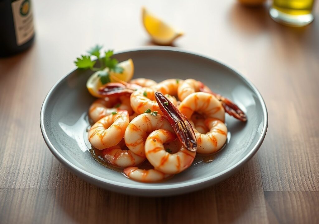 Gambas al ajillo, AI-gegenereerde illustratie