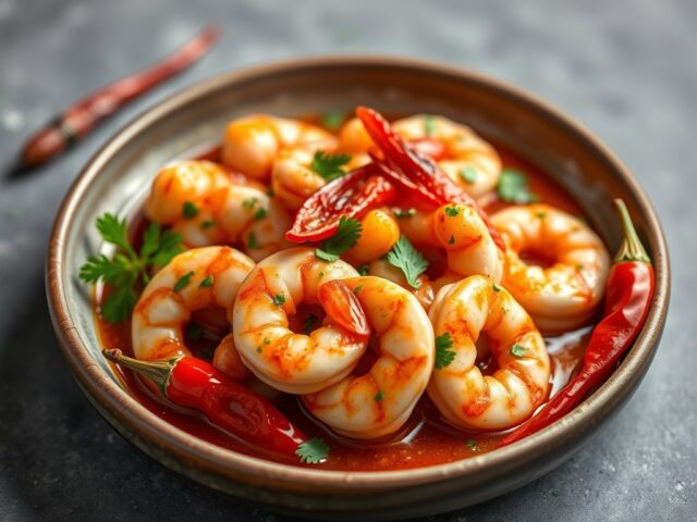 Gambas al ajillo — AI-gegenereerde illustratie