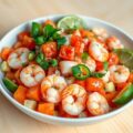 Garnaal met Tomaat en Ui in een Mexicanadressing