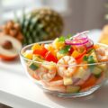 Garnaalsalade met verse ananas