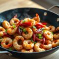 Garnalen – Gevlinderd- uit de Wok