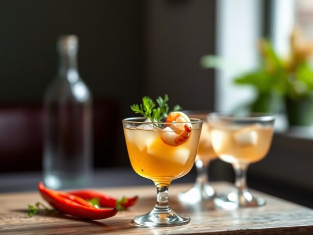 Garnalencocktail — AI-gegenereerde illustratie