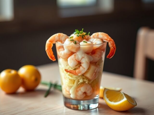 Garnalencocktail met appel