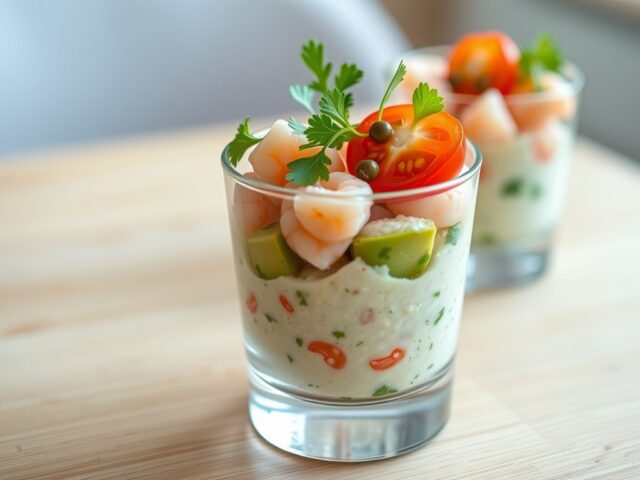 Garnalenmousse met avocado