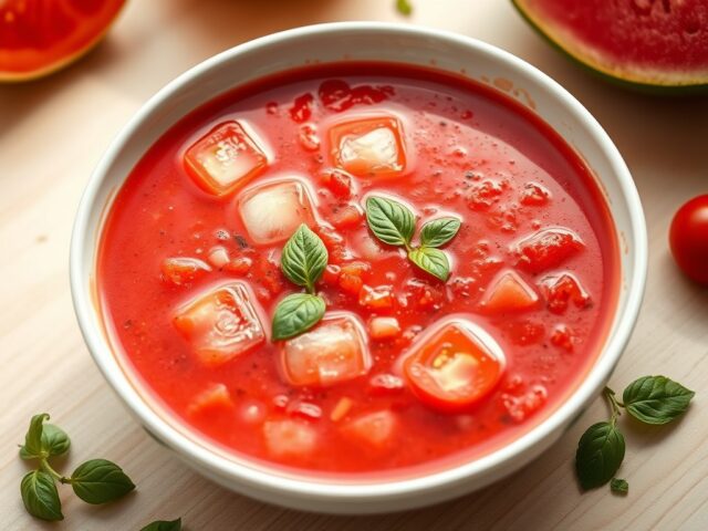 Gazpacho met watermeloen
