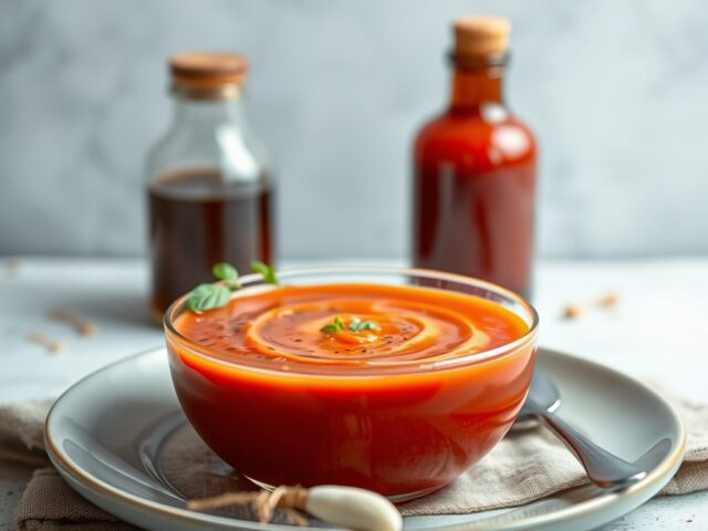 Gazpacho uit Cordoba (Salmorejo) IV — AI-gegenereerde illustratie