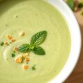 Gazpacho van komkommer en munt