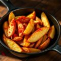 Gebakken aardappelen met paprikapoeder