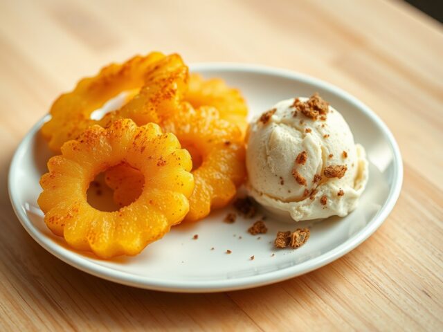 Gebakken ananas met cayennepeper