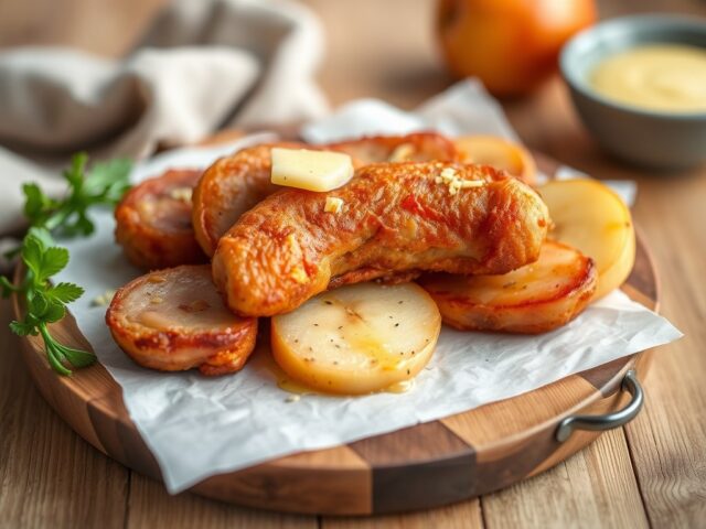 Gebakken bloedworst met appeltjes