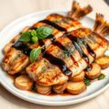 Gebakken filets van zeebarbeel
