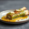 Gebakken prei met kaas