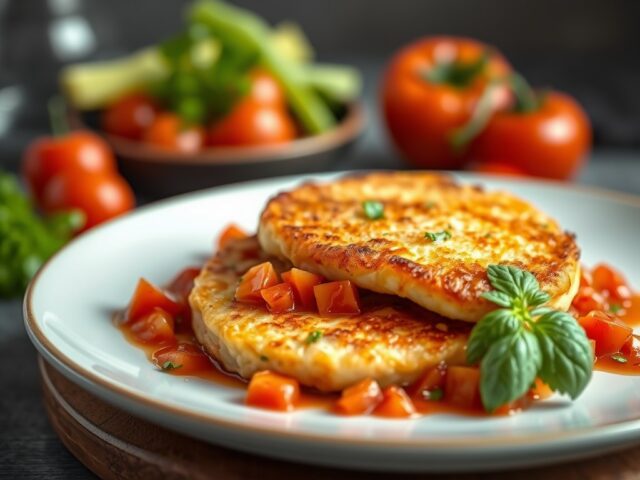 Gebakken Schol met Tomatensalsa — AI-gegenereerde illustratie