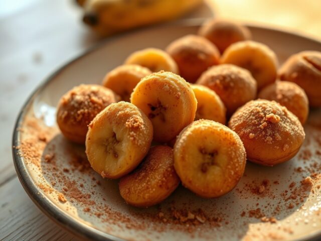 Gebakken speculaasbanaan