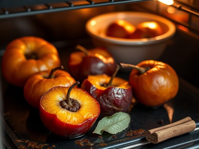Gebraden kweeperen in de oven