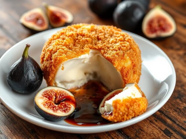 Gefrituurde camembert