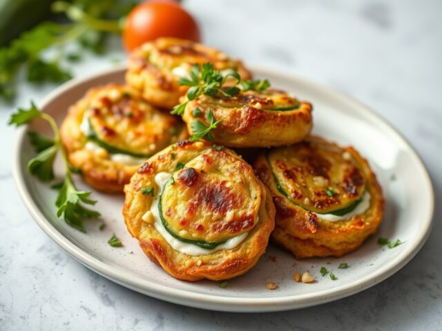 Gefrituurde courgettebloemen
