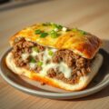 Gegratineerd gehaktbroodje