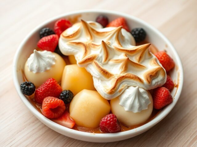 Gegratineerd zomerfruit