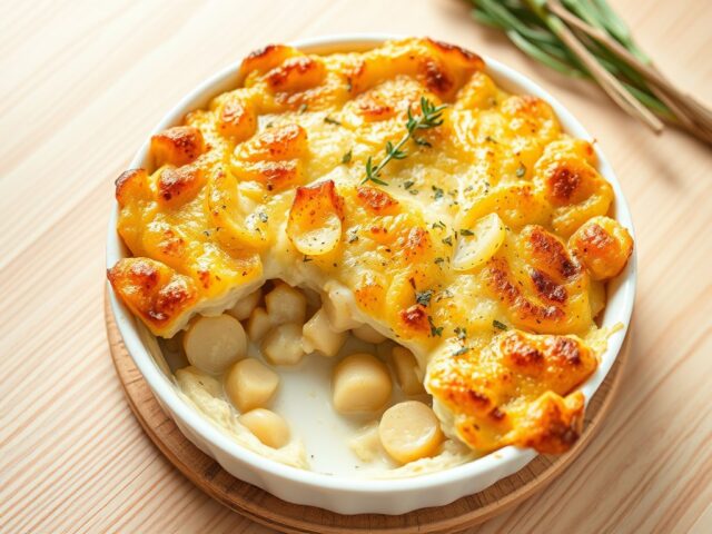 Gegratineerde aardappel-preischotel