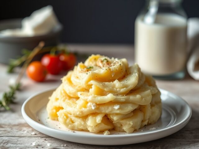Gegratineerde aardappelpuree
