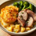 Gegratineerde aardappeltjes met knolselder en schorseneren