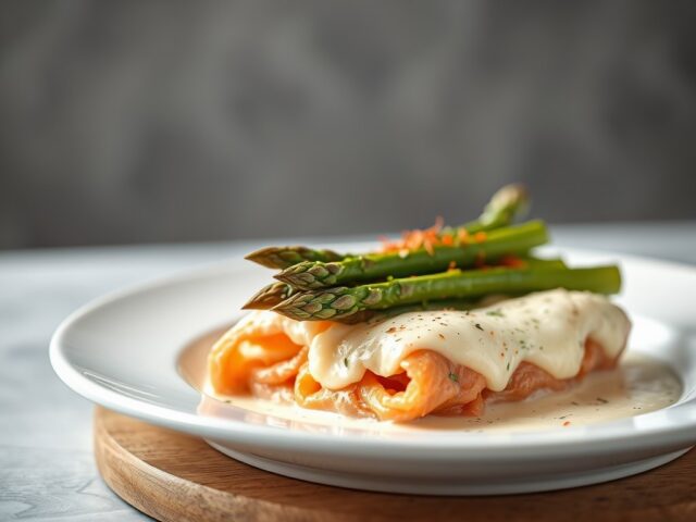 Gegratineerde asperges á la créme ( zie opm )