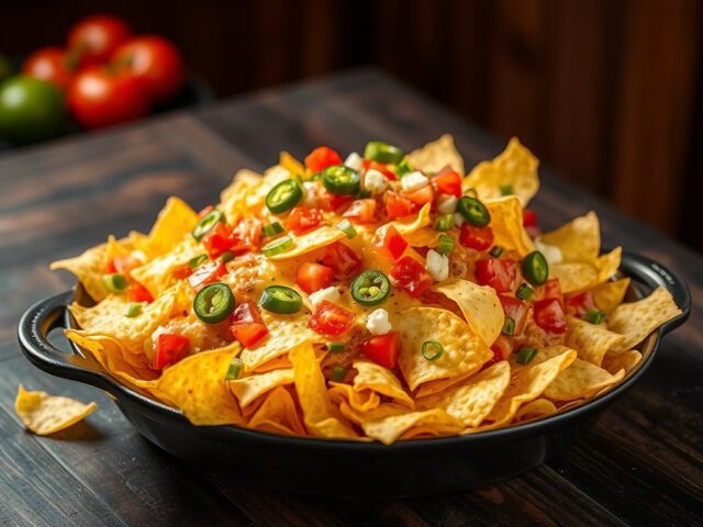 Gegratineerde nacho’s