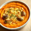 Gegratineerde ovenschotel met worteltjespuree
