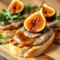 Gegrilde brioche met wildpastei en gekarameliseerde vijg