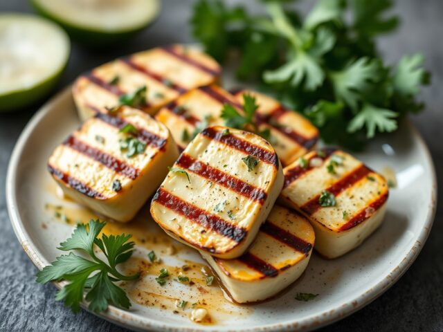 Gegrilde Halloumi (Griekse kaas)
