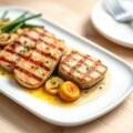 Gegrilde kalfsoesters met cantharellen