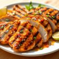 Gegrilde kip met limoen – gembersaus