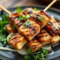 Gegrilde palingspiesjes